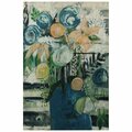 Empire Art Direct Modern Floral Stripe Fine Giclee Printed Directly on Hand Finished Ash Wood Wall Art FAL-127157-3624